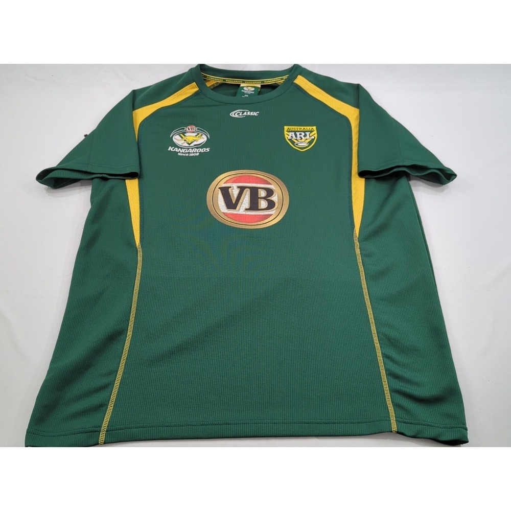 Australia Kangaroos Soccer Football Team Jersey VB Beer Embroidered Mena XXL